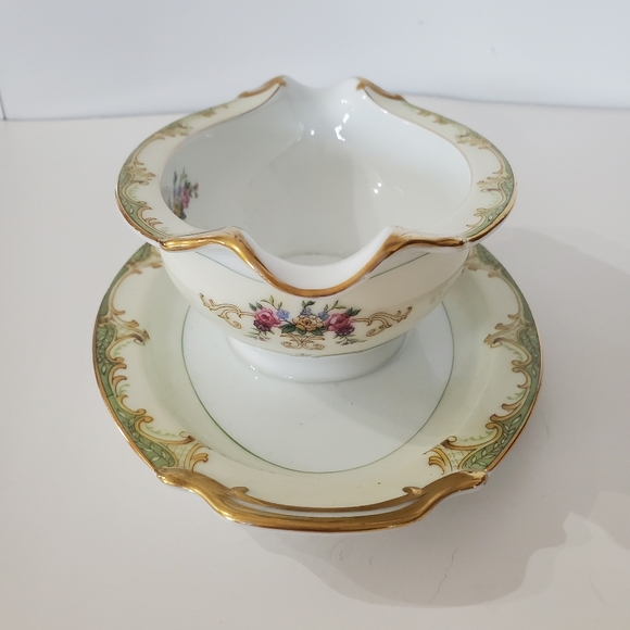 Vtg Noritake WINTON Gravy Boat w/Attached Underplate Made In Japan No Chips EUC! - Picture 3 of 16